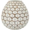 Mauro Ferretti Wazon Tibet Ø 27x27 cm biel prana
