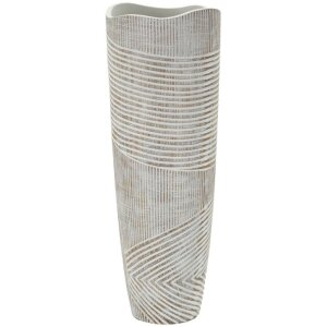 Mauro Ferretti Wazon Holzig 19x55 cm biel