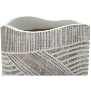 Mauro Ferretti Wazon Holzig 19x55 cm biel