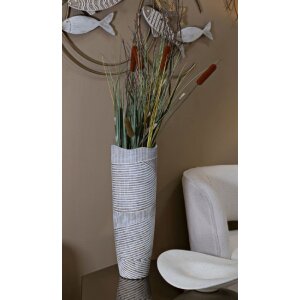 Mauro Ferretti Wazon Holzig 19x55 cm biel