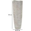 Mauro Ferretti Wazon Holzig 19x55 cm biel