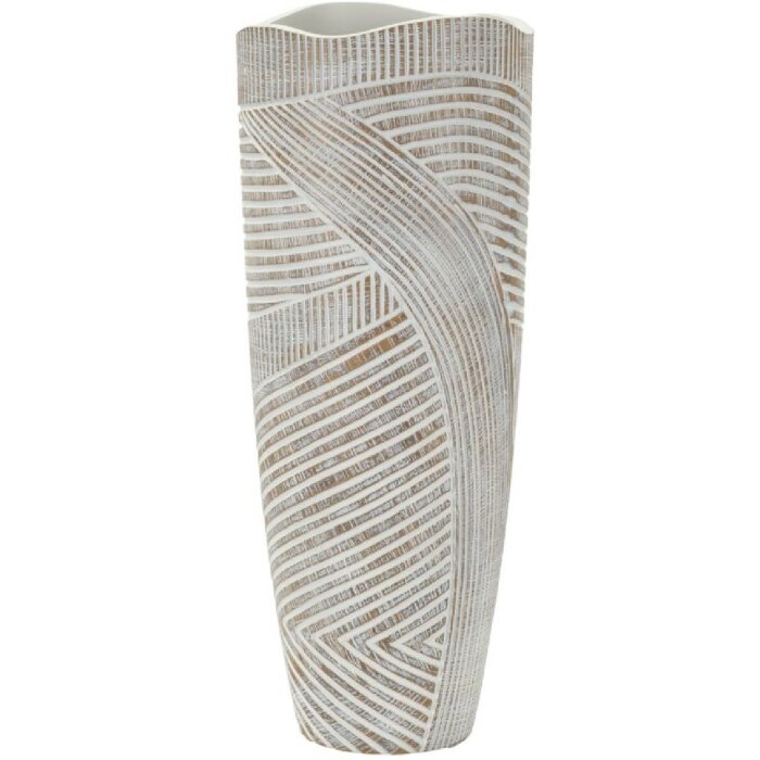Mauro Ferretti Wazon Holzig Ø 18x45 cm biel prana