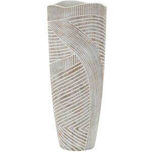 Mauro Ferretti Wazon Holzig Ø 18x45 cm biel prana