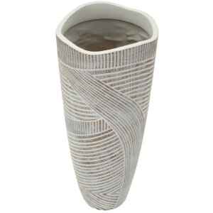 Mauro Ferretti Wazon Holzig Ø 18x45 cm biel prana