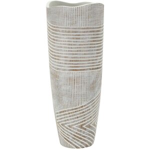 Mauro Ferretti Wazon Holzig Ø 18x45 cm biel prana