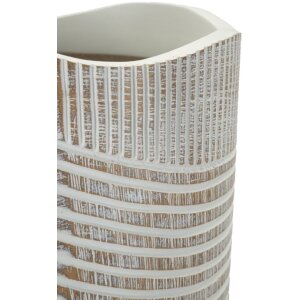Mauro Ferretti Wazon Holzig Ø 18x45 cm biel prana
