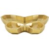 Miseczka dekoracyjna Motyl złota 20,5x17,5x3 cm poliresyna