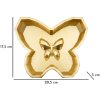 Miseczka dekoracyjna Motyl złota 20,5x17,5x3 cm poliresyna