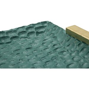 Taca Grent 34x19,5x3 cm zielona złota dekoracyjna nienadająca się do żywności