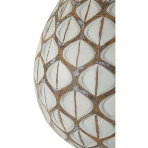 Mauro Ferretti Lampa stołowa Tibet Ø35x52 cm White Wash