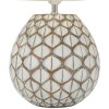 Mauro Ferretti Lampa stołowa Tibet Ø35x52 cm White Wash