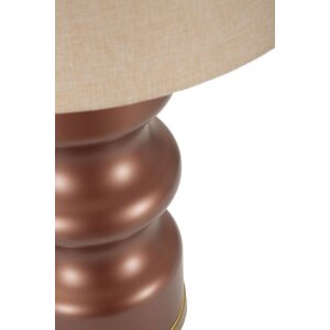 Rosenthal Lampa stołowa szklana brązowa złota Ø40.5x69.5cm E27