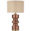 Rosenthal Lampa stołowa szklana brązowa złota Ø40.5x69.5cm E27
