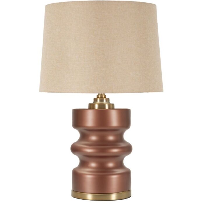 Rosenthal Lampa stołowa szklana brązowo-złota Ø36.5x56.5cm E27 max 40W