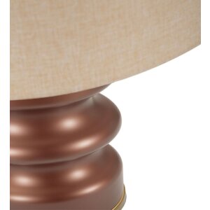 Rosenthal Lampa stołowa szklana brązowo-złota Ø36.5x56.5cm E27 max 40W