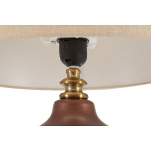 Rosenthal Lampa Stołowa Szkło Brąz Złoto 35,5x65cm