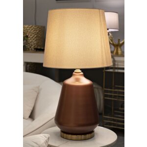 Rosenthal Lampa Stołowa Szkło Brąz Złoto 35,5x65cm