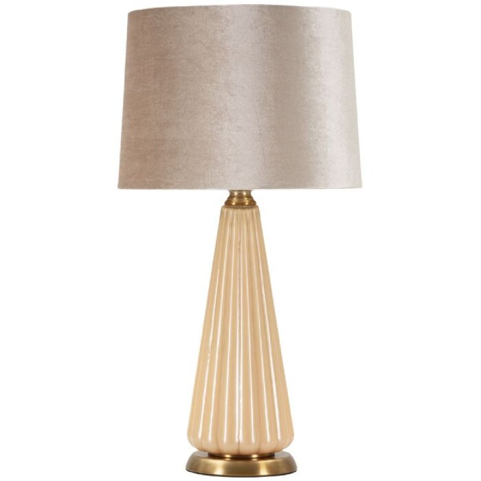 Lampa stołowa Perly Ø36,5x68,5cm - Szkło, Złoto, Abażur