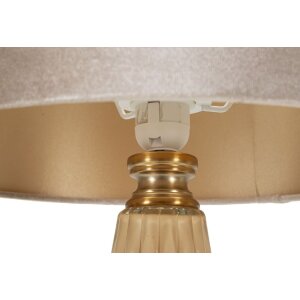 Lampa stołowa Perly Ø36,5x68,5cm - Szkło, Złoto, Abażur