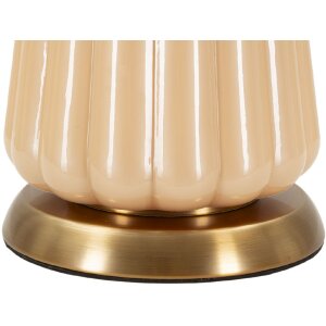 Lampa stołowa Perly Ø36,5x68,5cm - Szkło, Złoto, Abażur