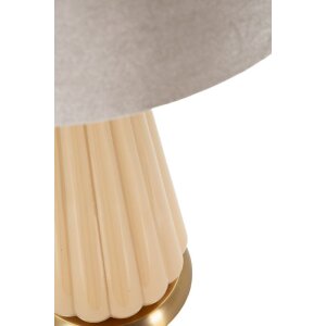 Lampa stołowa Perly Ø36,5x68,5cm - Szkło, Złoto, Abażur