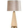 Lampa stołowa Perly Ø36,5x68,5cm - Szkło, Złoto, Abażur