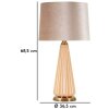 Lampa stołowa Perly Ø36,5x68,5cm - Szkło, Złoto, Abażur