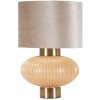 Perly Lampa Stołowa 33x49 cm Szkło Żelazo Perłowa Złota