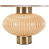 Perly Lampa Stołowa 33x49 cm Szkło Żelazo Perłowa Złota