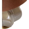 Lampa stołowa Praga szkło żelazo brązowo-złota 40,5x57cm E27
