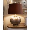 Lampa stołowa Praga szkło żelazo brązowo-złota 40,5x57cm E27