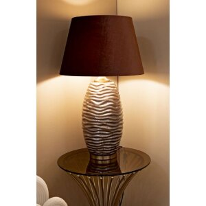Lampa Stołowa Prague Szkło Żelazo Brąz Złoto Ø45.5cm