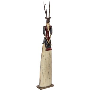 Clayre & Eef Figurka Dekoracyjna Sarenka 86cm Brązowo-Beżowa