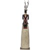Clayre & Eef Figurka Dekoracyjna Sarenka 86cm Brązowo-Beżowa