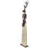 Clayre & Eef Figurka Dekoracyjna Sarenka 86cm Brązowo-Beżowa