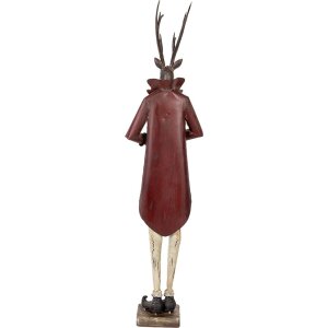 Clayre & Eef Figura Dekoracyjna Jeleń Barokowy 83cm Brązowo-Złota