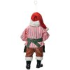 Clayre & Eef 66241 Wisząca Dekoracja Świętego Mikołaja 17 cm