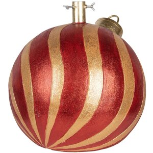 Clayre & Eef 6MG0152 Podstawa pod choinkę Czerwono-Złota 43x40x41 cm
