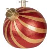 Clayre & Eef 6MG0152 Podstawa pod choinkę Czerwono-Złota 43x40x41 cm