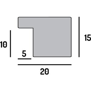 FramesFactory Ramka na zdjęcia Hekla 70x100 cm beton