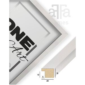 FramesFactory Hekla Ramka na zdjęcia 70x100 cm biała MDF z pleksiglasem