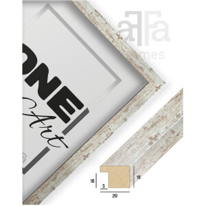 FramesFactory Ramka na zdjęcia Hekla 10x15 cm Vintage White Wash