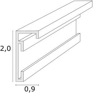 Deknudt Ramka aluminiowa S029S2 czarna mat 10x15 do 30x40 cm
