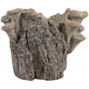 Clayre & Eef Doniczka Pnia 19x17x16 cm Brązowo-Beżowa