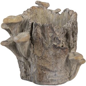Clayre & Eef Doniczka Pnia 19x17x16 cm Brązowo-Beżowa