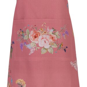Clayre & Eef Fartuch 70x85 cm – Romantyczny Kwiatowy Wzór