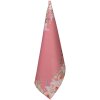 Clayre & Eef Ścierka kuchenna 50x70 cm – Floralny wzór w różu