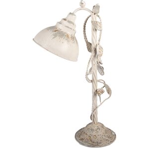 Clayre & Eef Lampa Stołowa Beżowo-Szara Vintage 35x19x62cm