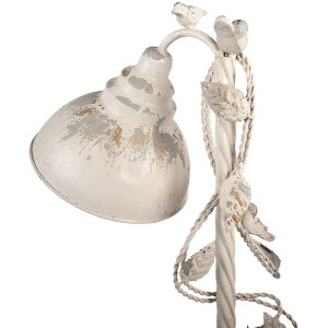 Clayre & Eef Lampa Stołowa Beżowo-Szara Vintage 35x19x62cm