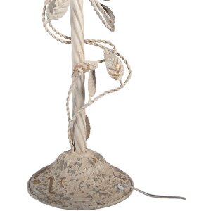 Clayre & Eef Lampa Stołowa Beżowo-Szara Vintage 35x19x62cm